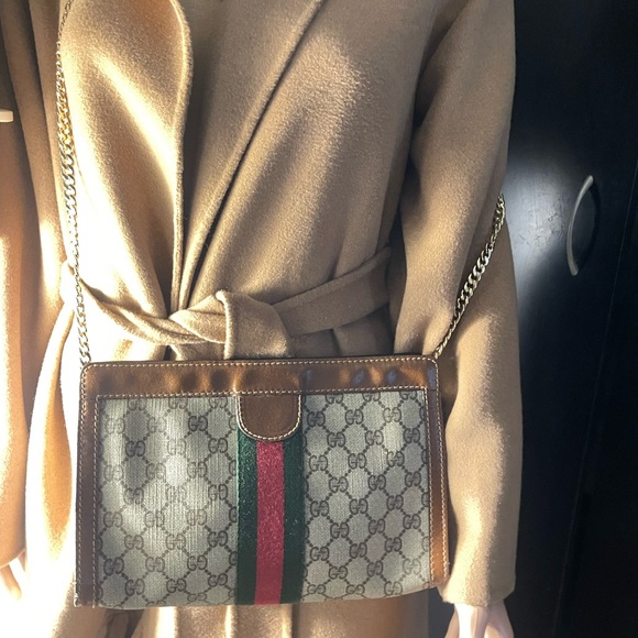 Authentic Gucci vintage web sherry clutch bag 010.378 (WN14) - Picture 13 of 13